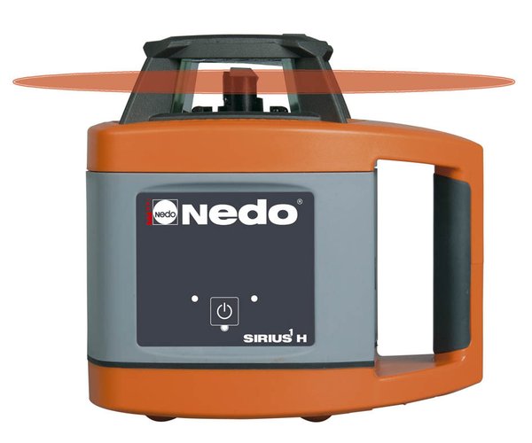 NEDO SIRIUS 1 H mit Acceptor 2 digital - Rotationslaser horizontal