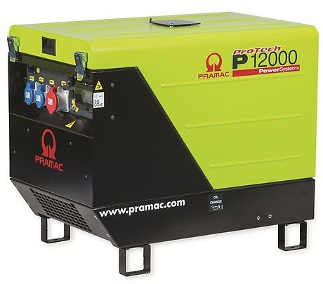 PRAMAC P 12000 THB AVR benzinbetriebener Stromerzeuger 230 / 400 V | 13,9  kVA (E-Starter)